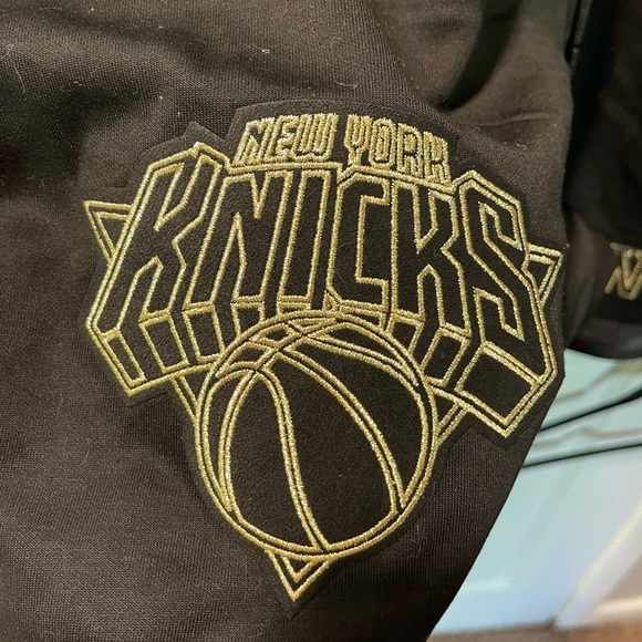 Black Athletic Shorts with Knicks Logos - Picture 2 of 9